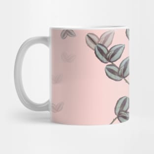 Nature Beauty , pink, purple, floral, flowers, leaves, botanical, pattern, decor, art, TeePublic Mug